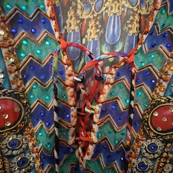 Colorful Bohemian caftan - Picture 5 of 6